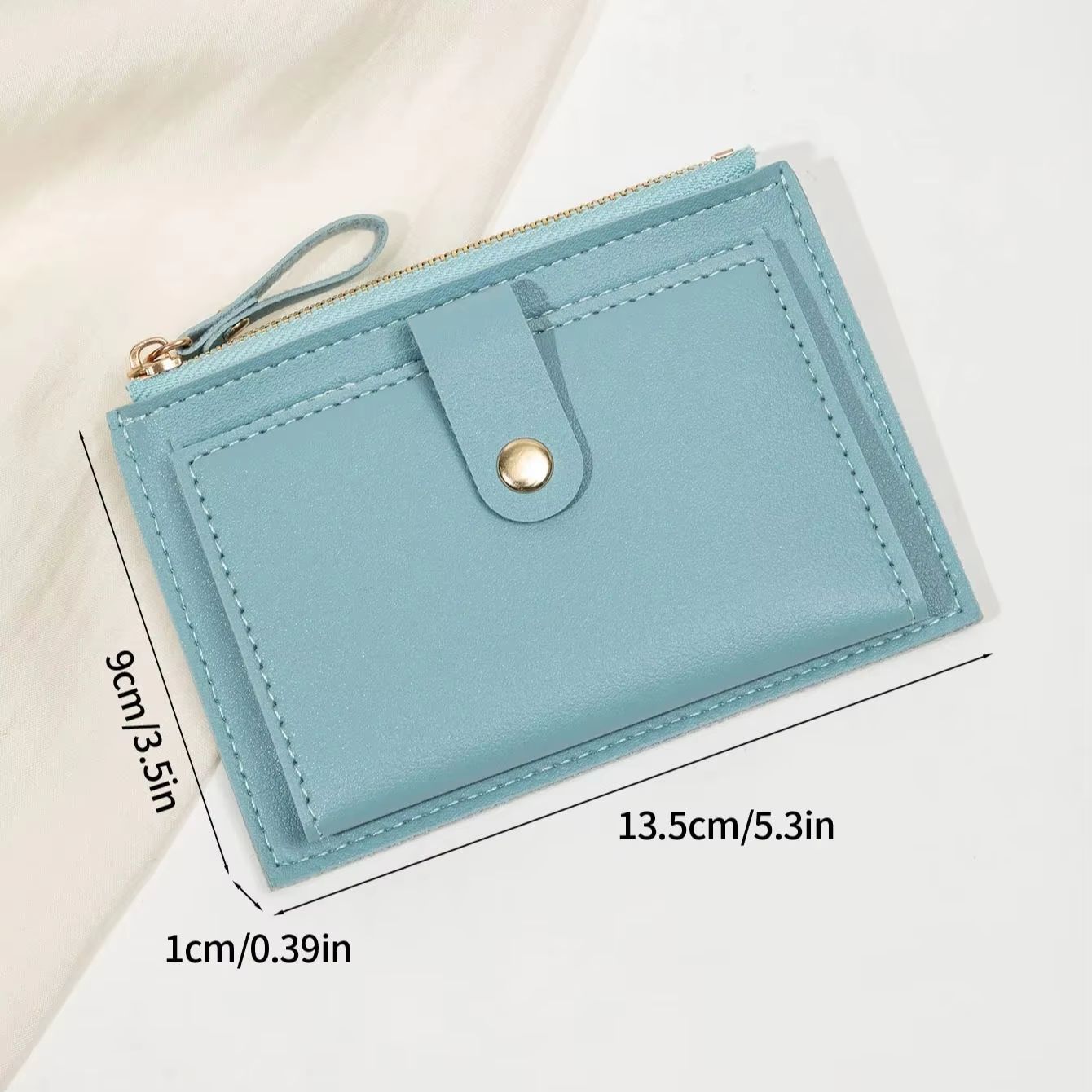 SlimChic Ultra-Thin PU Leather Mini Card Wallet