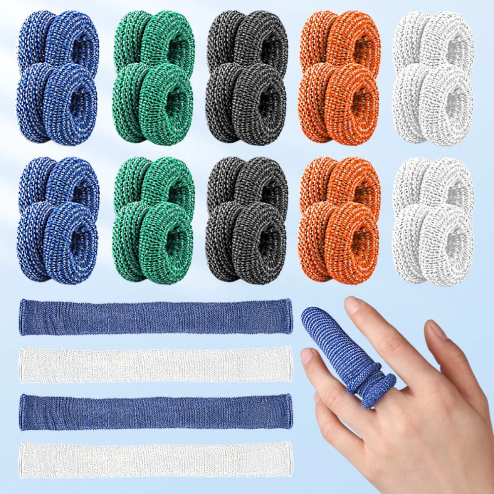 Multicolor Finger Cots, Disposable Cotton Protectors, Breathable Non-slip Finger Covers for Sports Safety Work