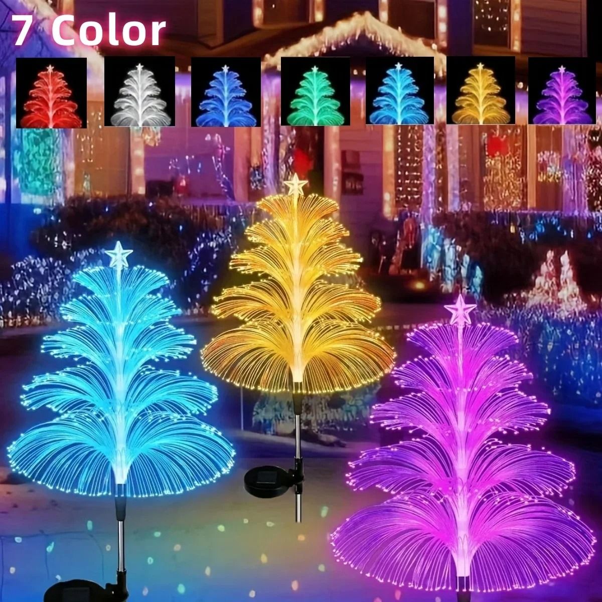 Solar Luminescent Jellyfish Bloom Stakes