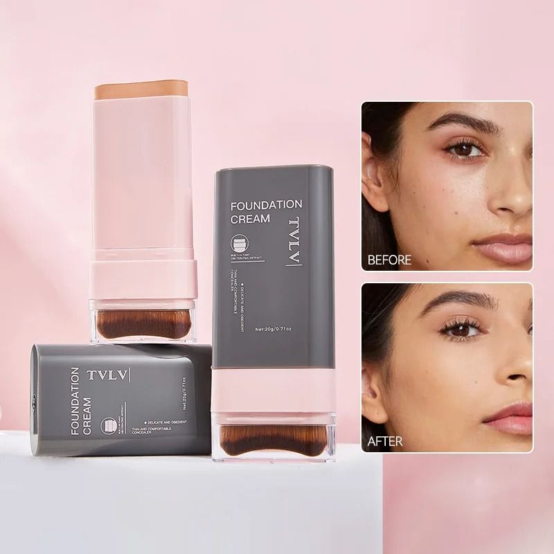 TVLV Waterproof Concealing Foundation Stick with Built In Brush