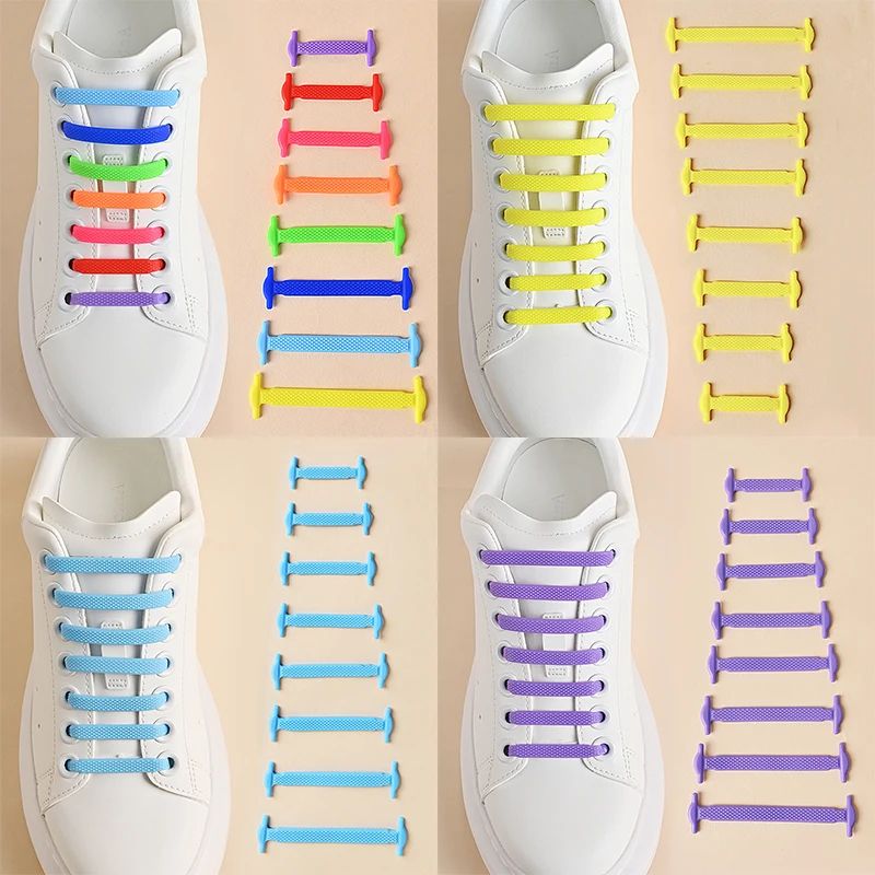 No Tie Elastic Lazy Silicone Laces Rubber Lace