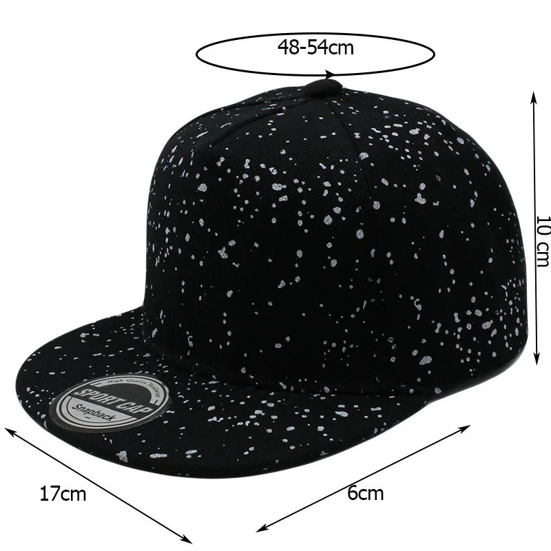 Kids Polka Dot Adjustable Snapback Baseball Cap