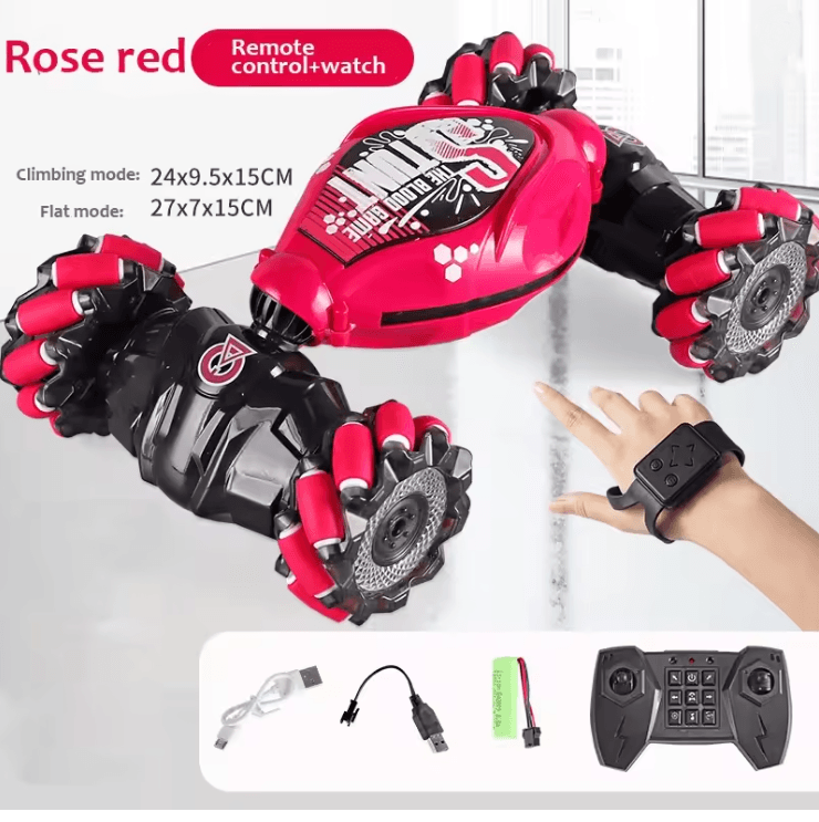 4WD RC Drift Car with LED Lights Music Spray and Gesture Remote Control