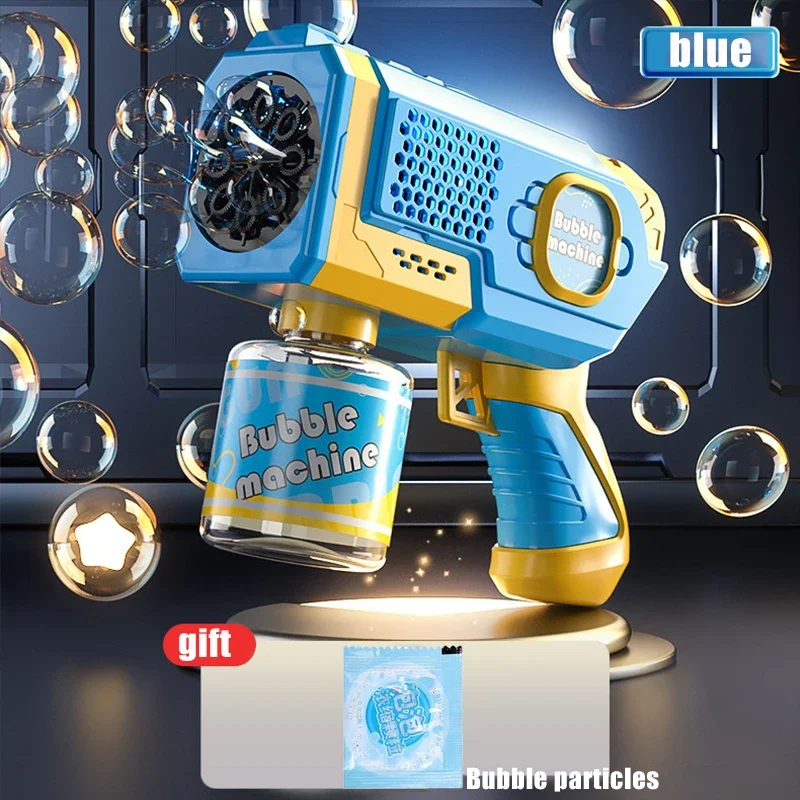 Kids Automatic Bubble Gun Light Up Bubble Machine Toy