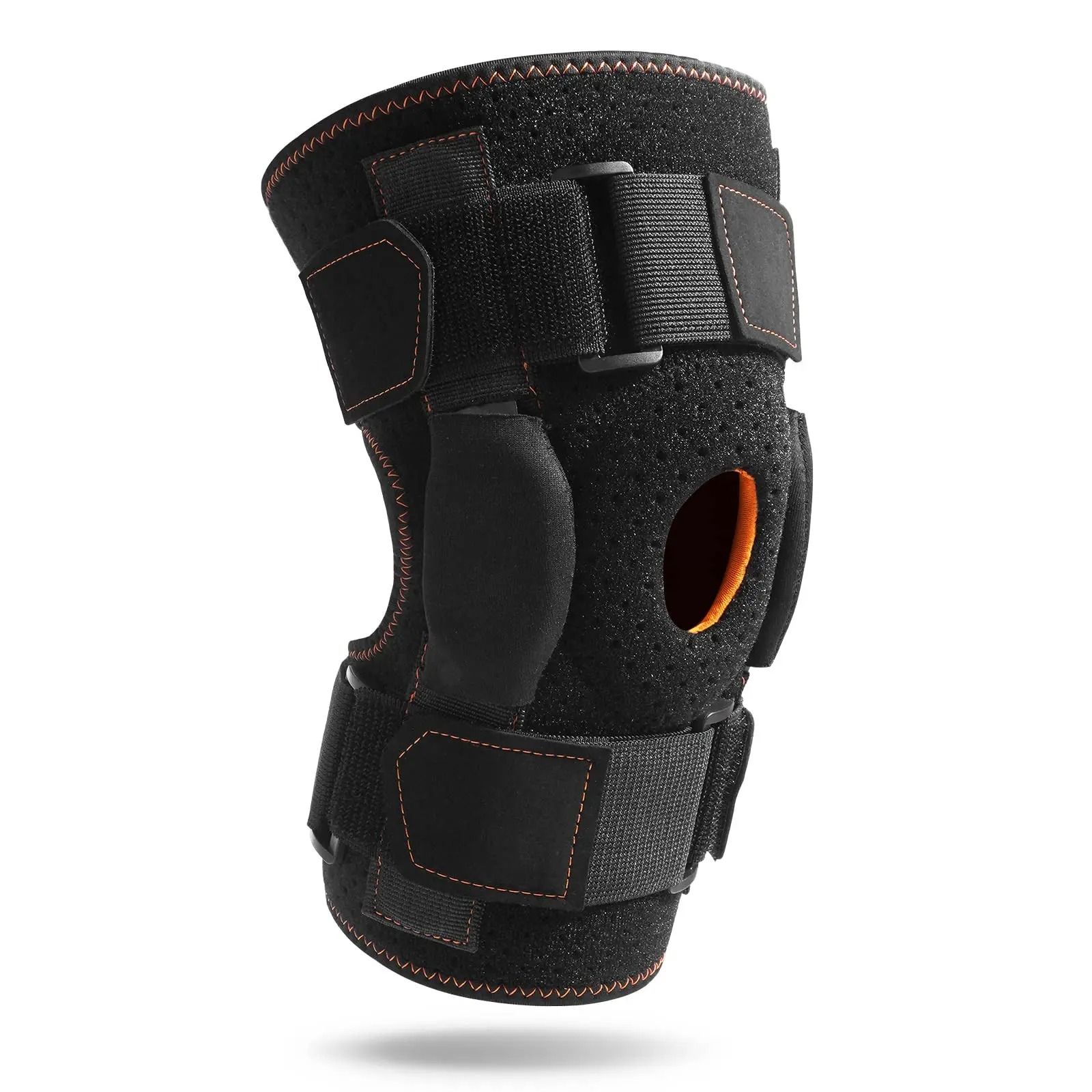 Dual Knee Brace Support with Open Patella Design for Arthritis and Sport Compression
