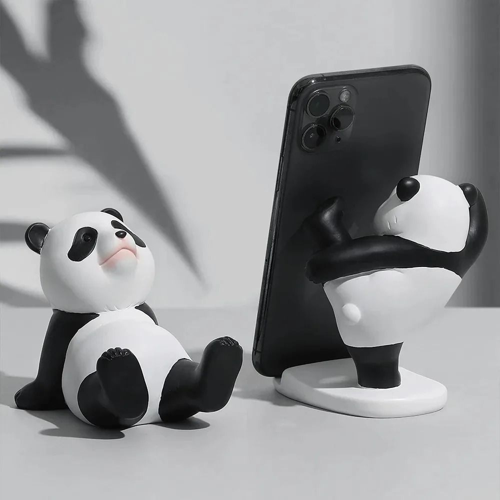 Architectural Panda Mobile Gallery | High-Fidelity Resin Sculpture & Professional Smartphone Stabilization Tech