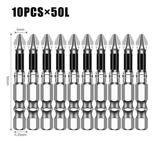 K5 S2 Magnetic Cross Head Screwdriver Bit Non Slip High Hardness Drill Bit 5A