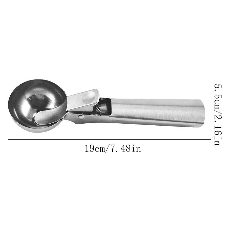 Stainless Steel Ice Cream Scoop Dual Purpose Fruit and Dessert Scooper