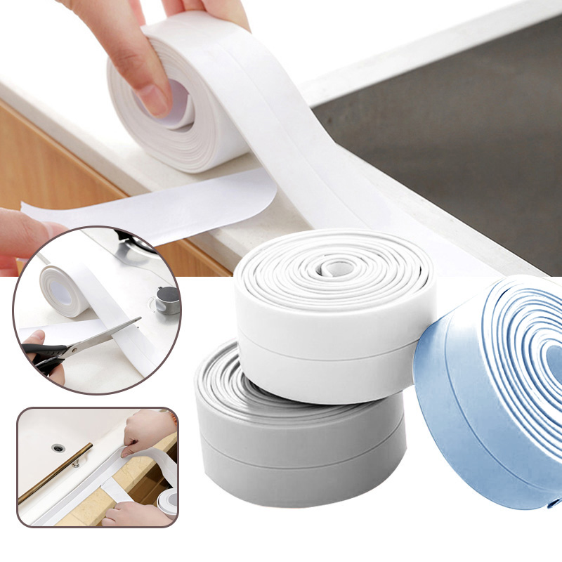 Waterproof Self Adhesive Shower Bath Sealing Tape for Kitchen & Bathroom