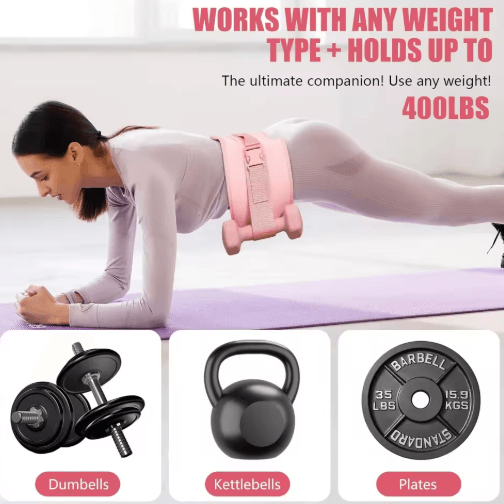 Thickened Hip Thrust Belt – Dumbbell and Kettlebell Glute Bridge Weight Belt
