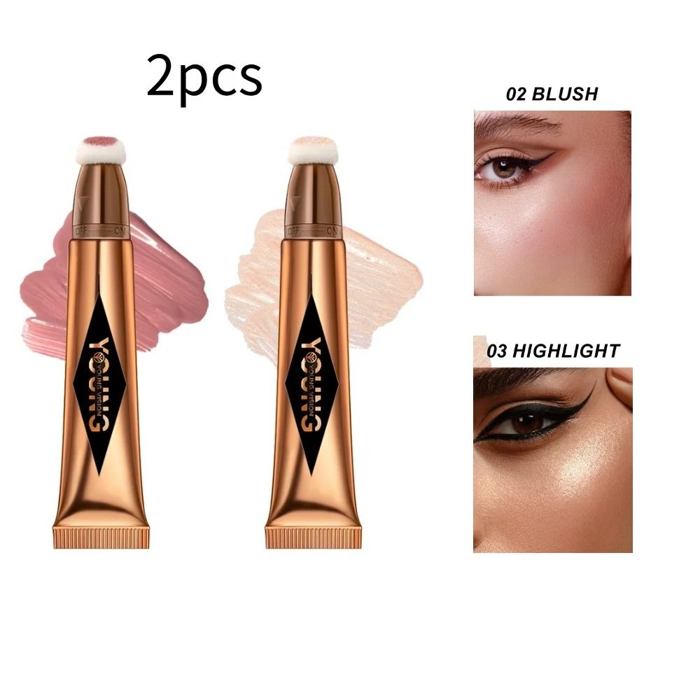 Young Vision Air Cushion Powder Blusher High Gloss Stick 6 Shades