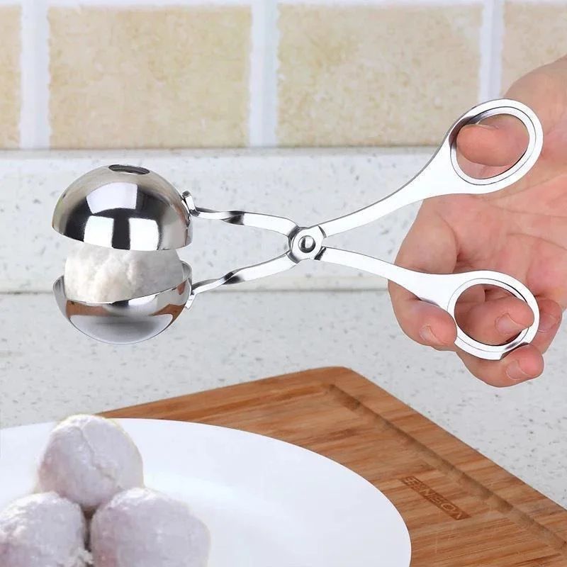 Stainless Steel Meatball & Rice Ball Maker – Non-Stick Handheld Shaping Tool