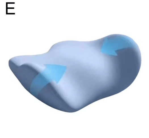 Ergonomic Memory Cotton Lumbar Support Pillow for Sleep & Bed Use