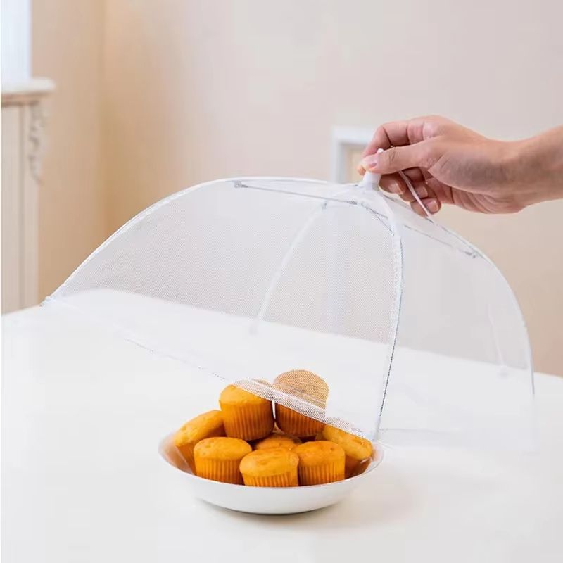 Pop-Up Mesh Folding Food Cover – Washable & Insect-Proof Table Dish Protection