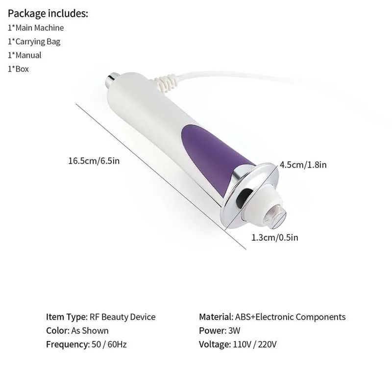 RF EMS Microcurrent Skin Tightening Anti Wrinkle Face Lifting Device, Radio Frequency Beauty Oxygen Pen