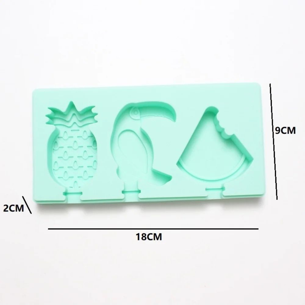 Cartoon Animal Silicone Popsicle Mold Set – Mini Reusable Ice Cream Molds with Lids for DIY Frozen Treats