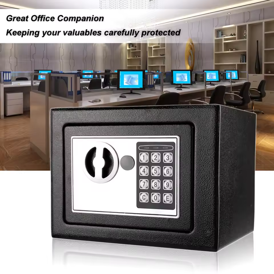 Compact Digital Keypad Safe Box Secure Your Home & Office