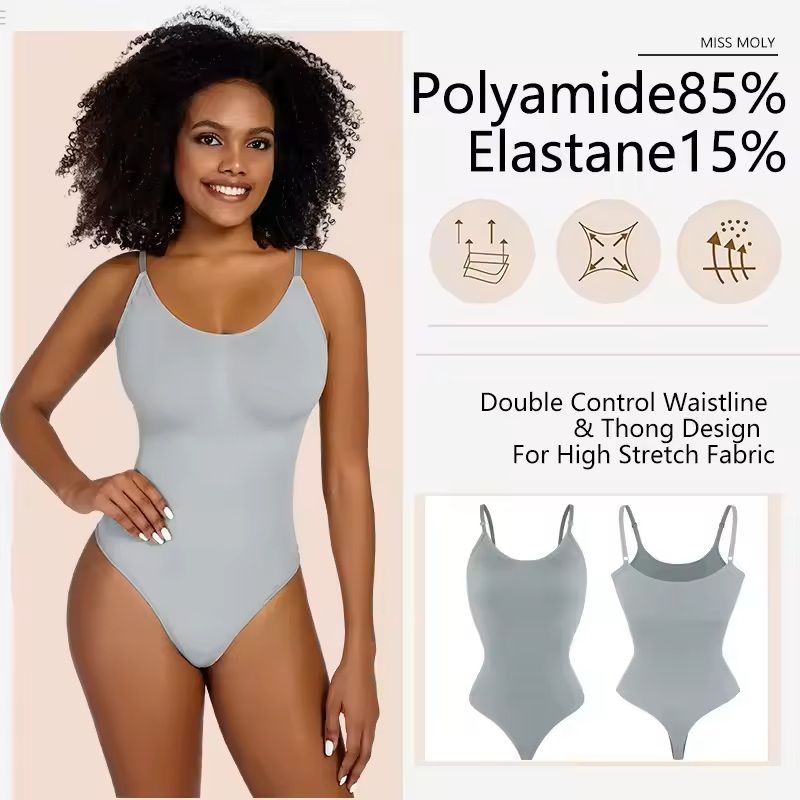 Smoothing Sculpting Bodysuit – Full Body Thong Shaper for Women