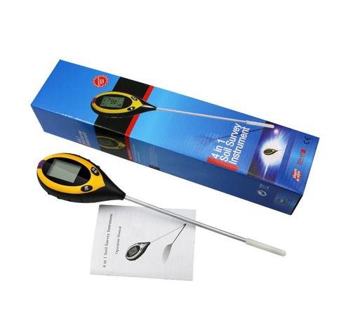 Soil Tester LCD Digital, Moisture, PH, Temperature, and Sunlight Meter for Indoor and Outdoor Plants