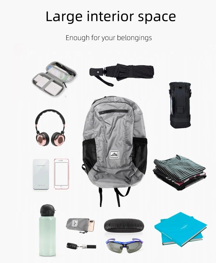 18L Ultralight Folding Mountaineering Backpack