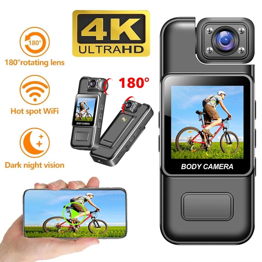 Mini HD Body Camera with Night Vision and Optional WiFi