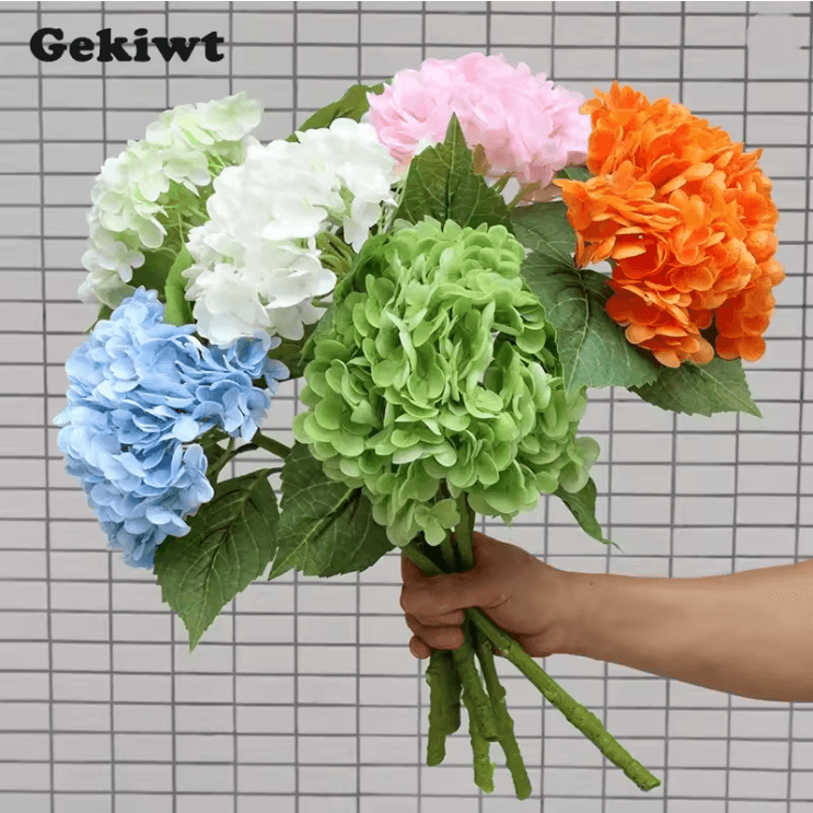 BloomLuxe Real Touch Hydrangea Artificial Flowers