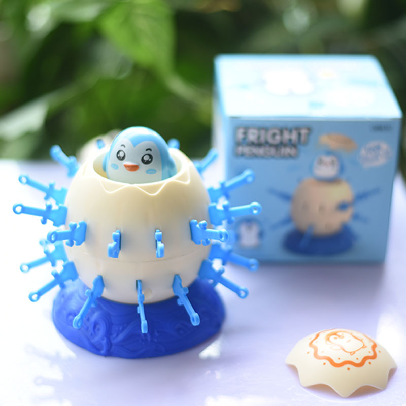 Interactive Mini Penguin Toy for Kids, Parent-Child Game, Holiday Party Favor, Frog Pirate Bucket Theme Educational Toy