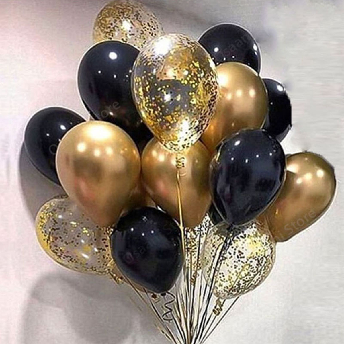 Confetti Latex Balloons for Birthday Party, Graduation, New Year Decorations for Adults