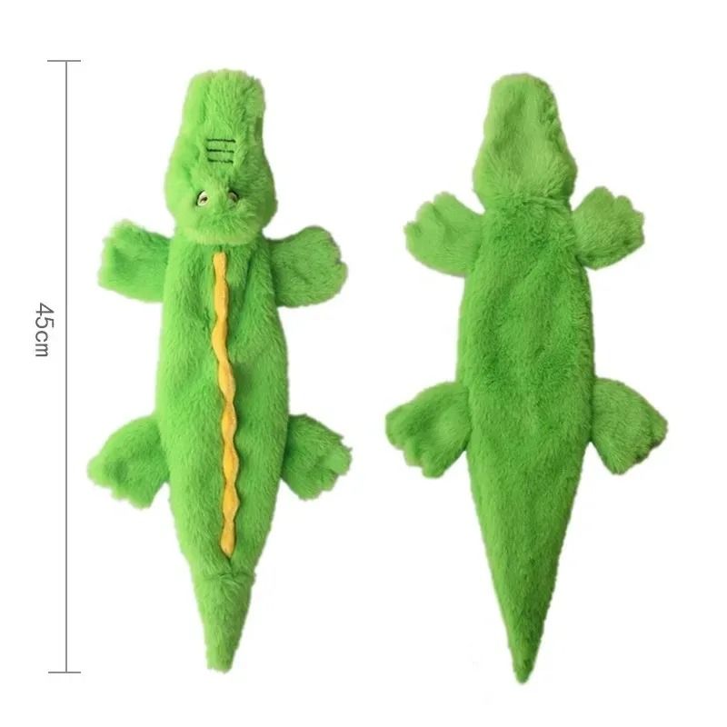 Mess-Free Stuffingless Plush Squeaky Dog Toy