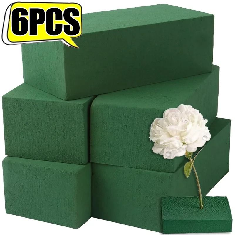 Floral Foam Blocks for Fresh and Artificial Flowers – Wet Flower Arrangement Foam for Home, Wedding, and Party Decor