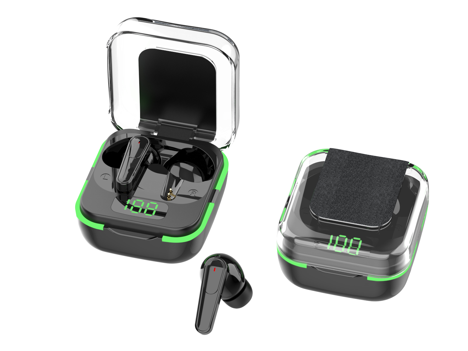 Smart TWS Wireless Earbuds with LED Display, Noise Cancelling & Long Battery Life