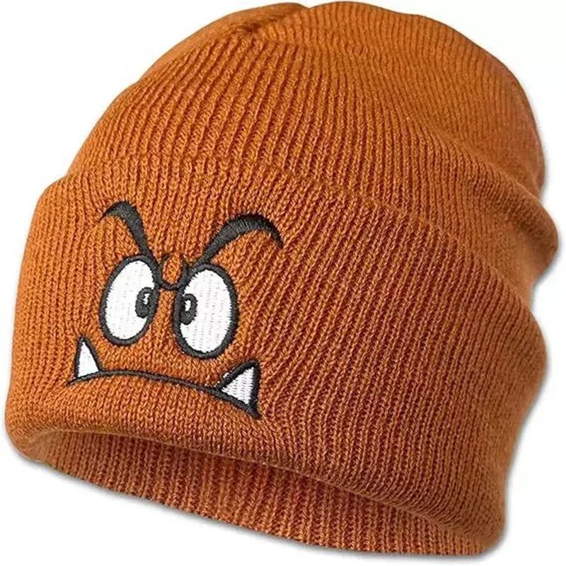 Women Warm Pullover Beanie Hat – Cozy Winter Beanie Hat with Fun Emoji Design