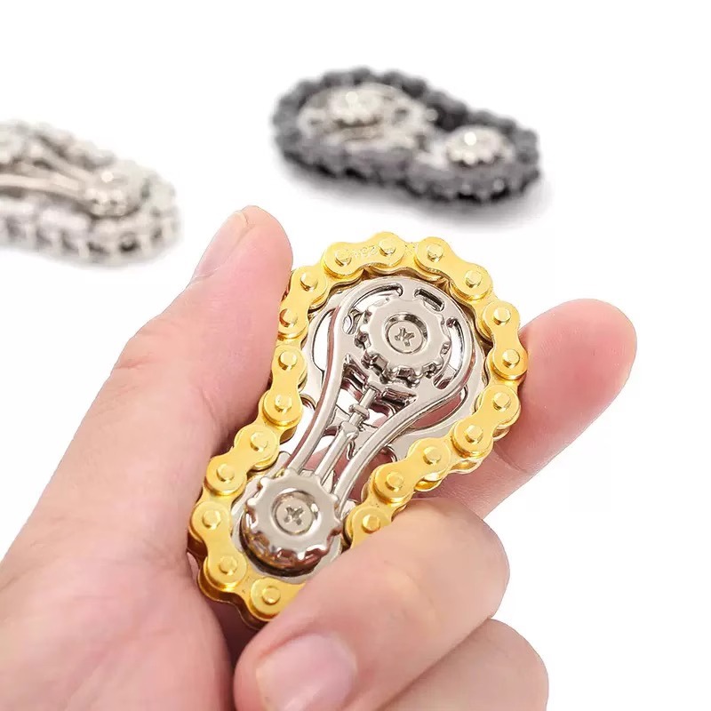 Stress Relief Metal Fidget Spinner, Office Desk Toy for Adults, CNC Machined Gears, Relaxing Hand Spinner, Home Decor