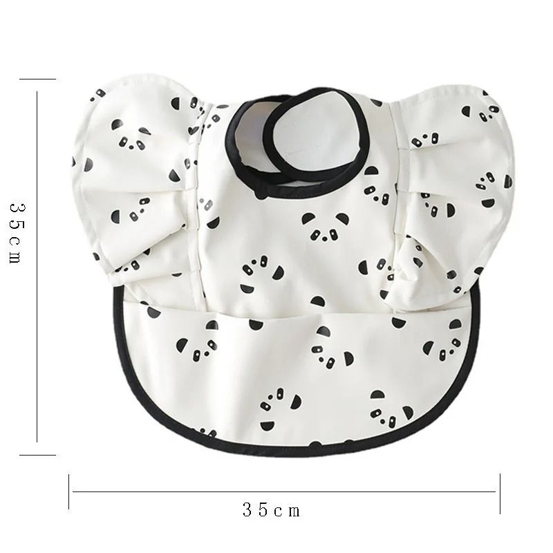 Soft Waterproof Baby Feeding Bib with Front Pocket