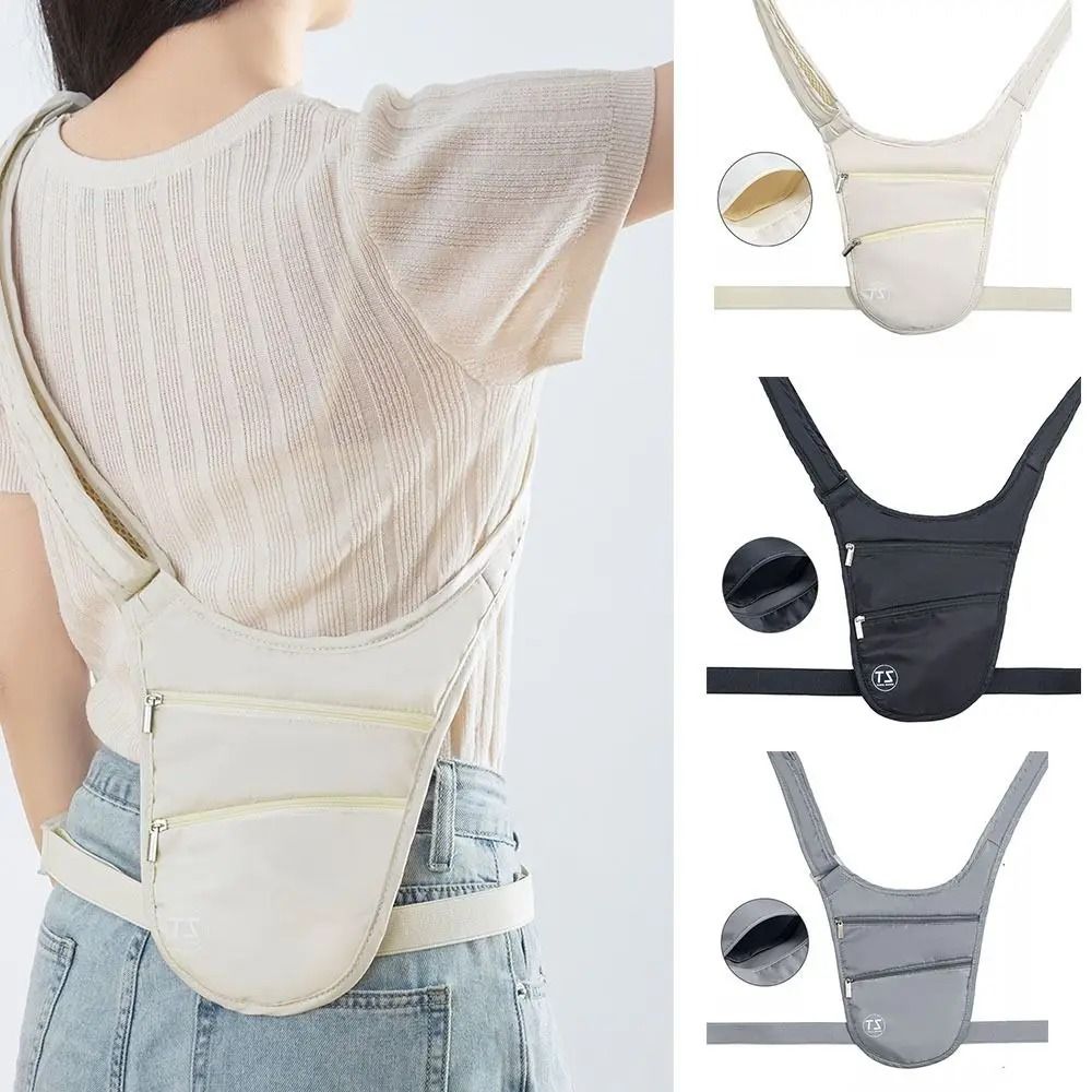 Anti Theft Running Waist Bag Waterproof Sports Waist Belt Pack with Hidden Pocket