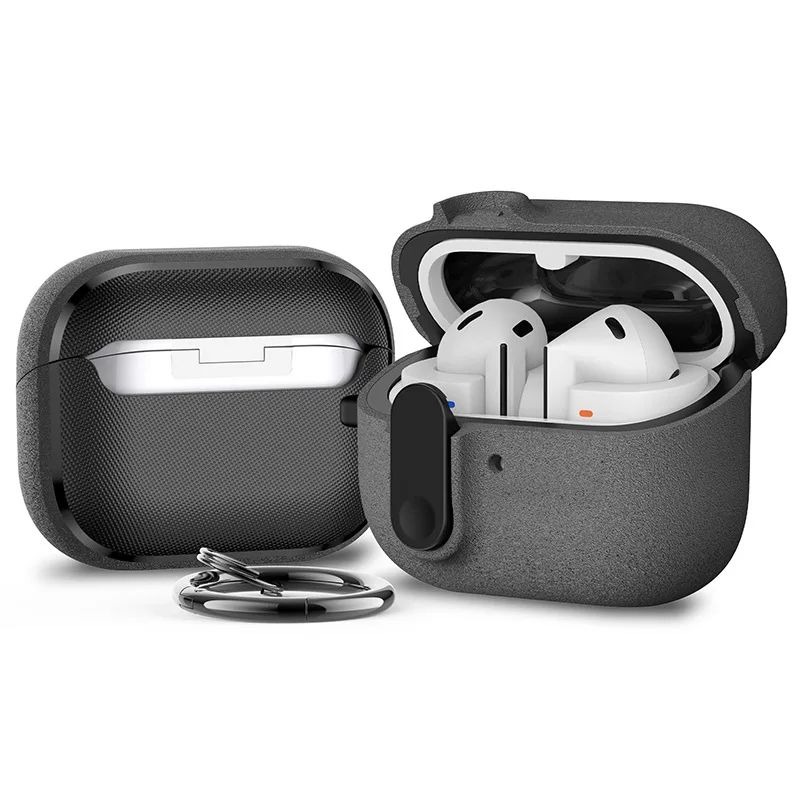 Locking Galaxy Buds 3 case with Keychain Clip, Shockproof Protective Cover (Fits Buds 3 / Buds 3 Pro)