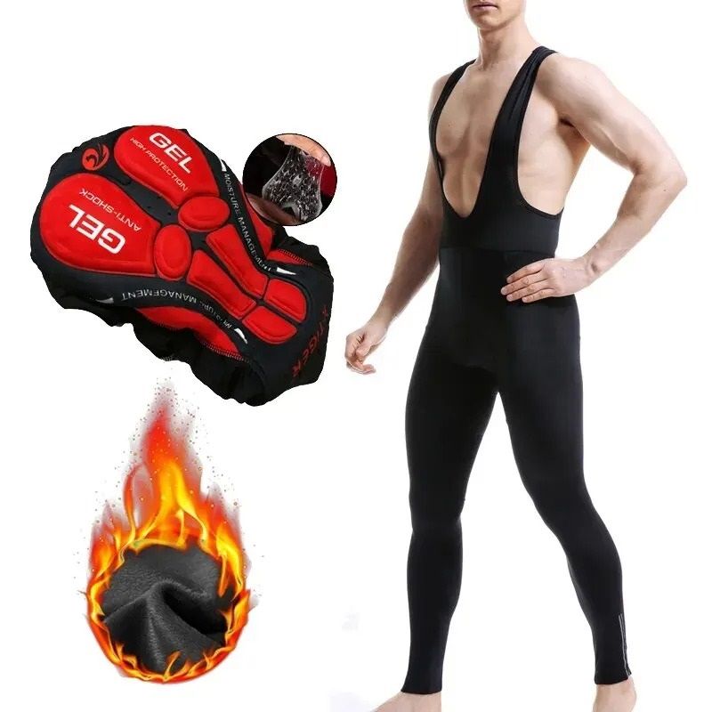 Winter Thermal Cycling Bib Trousers Mountain Bike Bicycle Tights