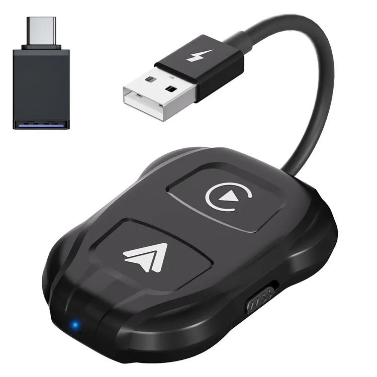 2 in 1 Wireless CarPlay Android Auto Mini Adapter with 5G WiFi