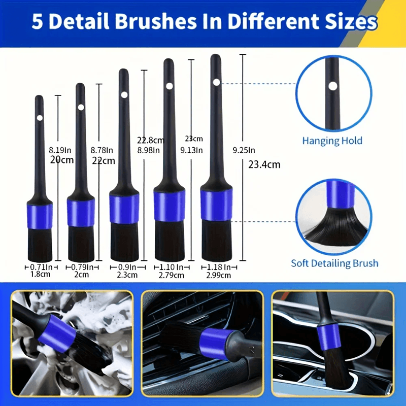 AutoMaster 27 Piece Car Wash and Detailing Kit with Brushes and Cleaning Tools