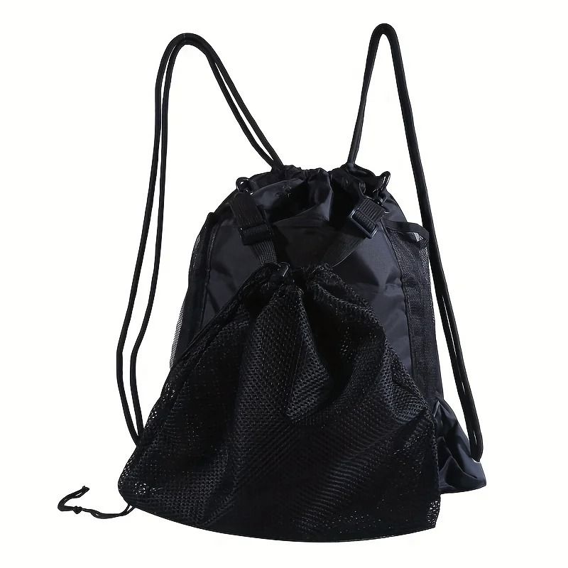 Portable Mesh Sports Ball Storage Backpack