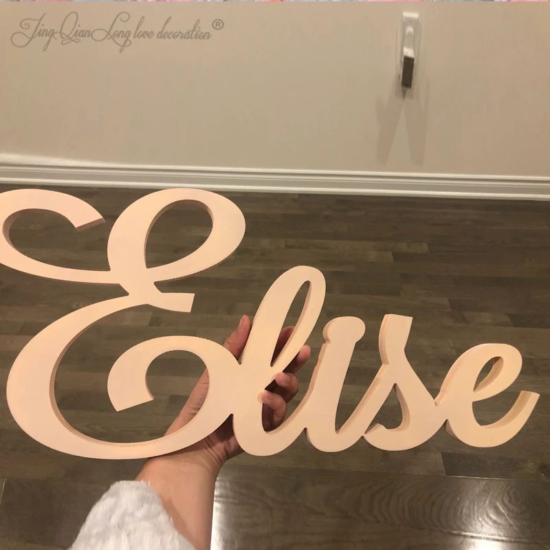 Personalized Wooden Name Sign Custom Baby Room Wall Decor