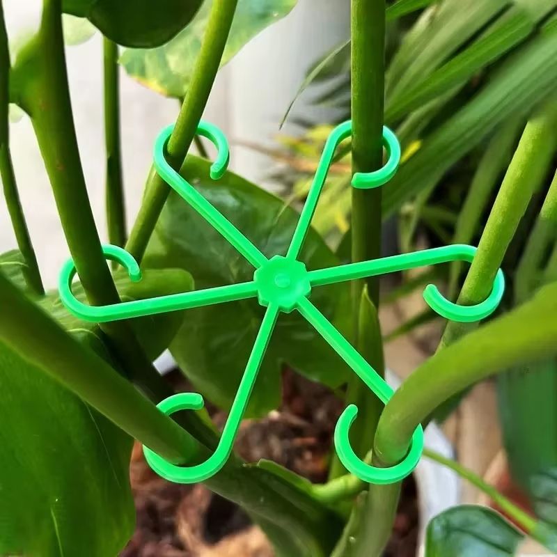 Reusable plant stem support stakes plastic plant trellis hoops for climbing houseplants