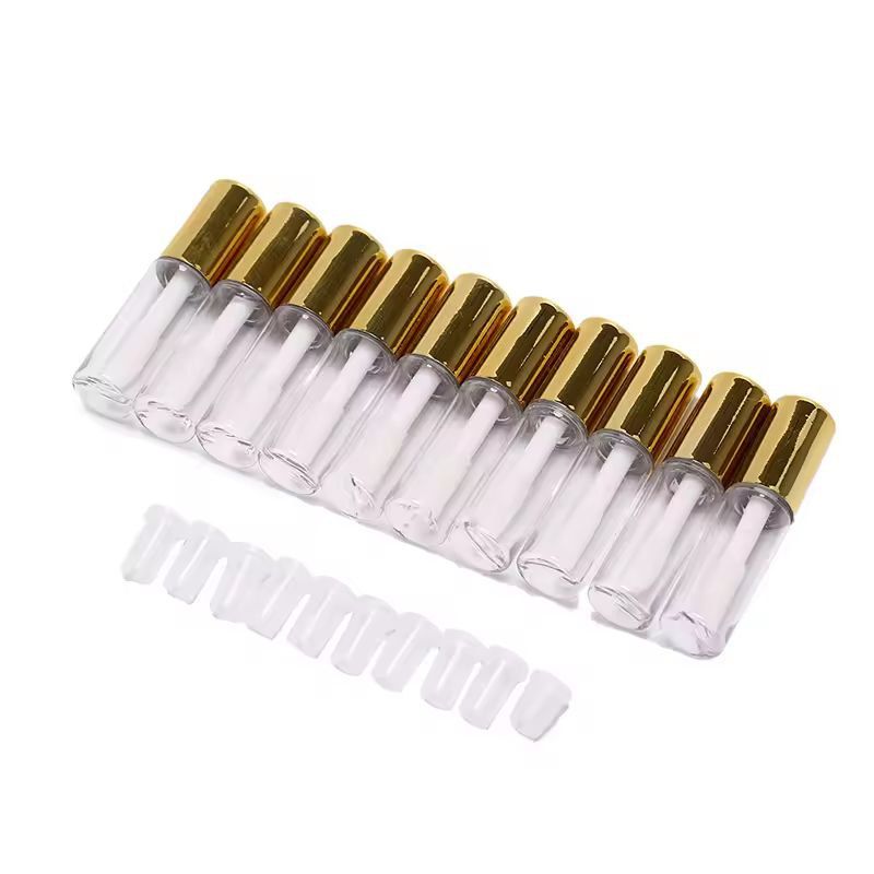 Customizable 10-Pack Empty Lip Balm & Lipstick Tubes – DIY Cosmetic Containers with Cap