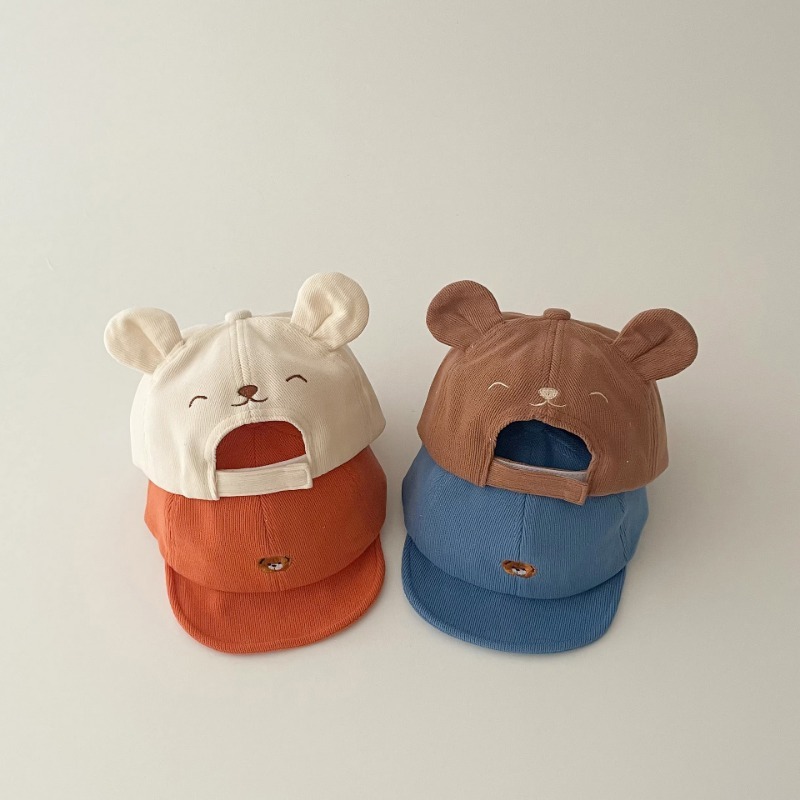 Adorable Baby Baseball Cap with Animal Ears, Adjustable Soft Brim, Lightweight Headwear