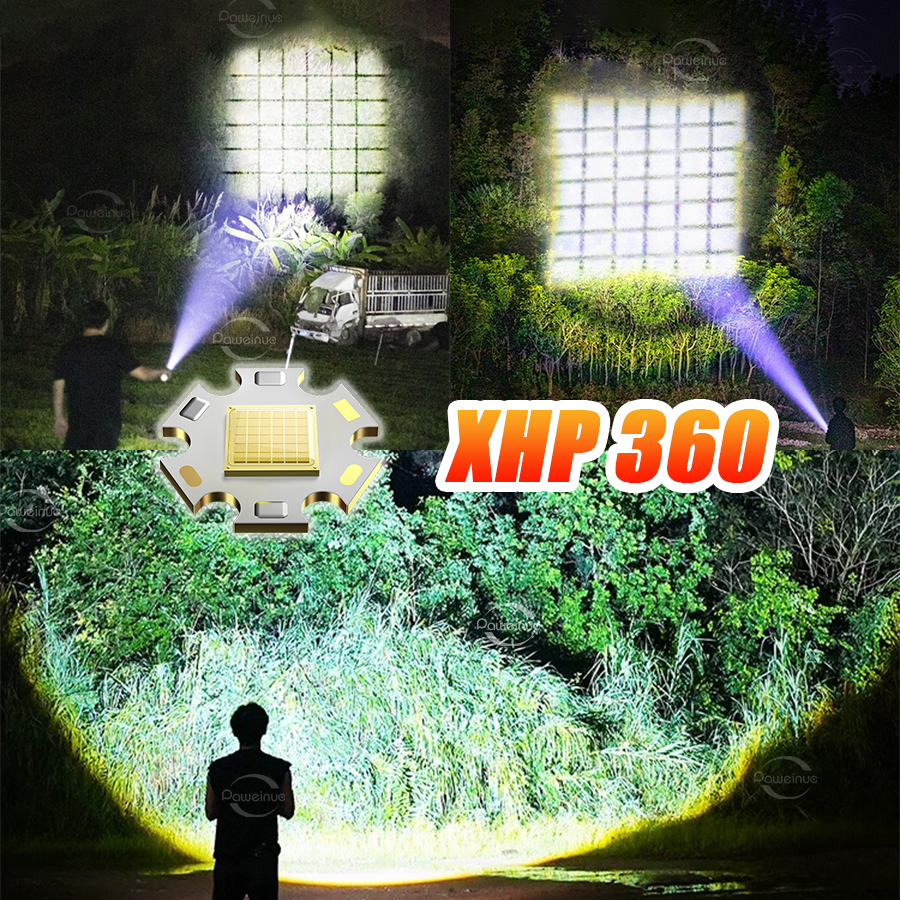 Ultra Powerful Rechargeable Flashlight LED Super Bright Torch for Fishing, Hunting