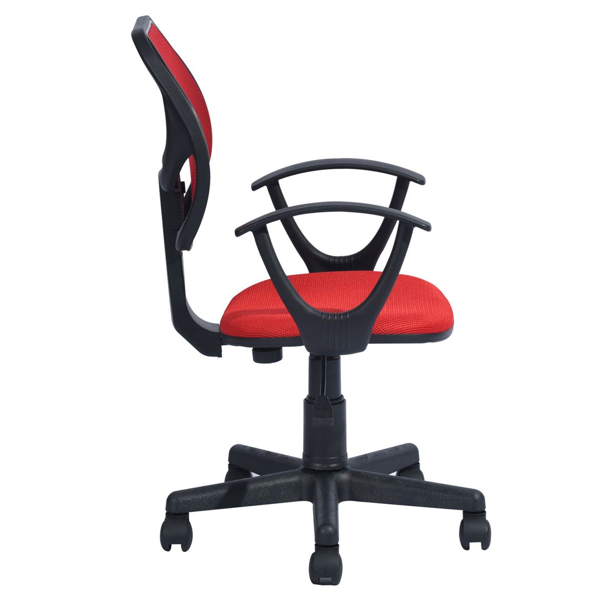 Adjustable Ergonomic Mesh Swivel Computer Office Desk Task Chair, Mid Back Rolling Seat with Lumbar Support