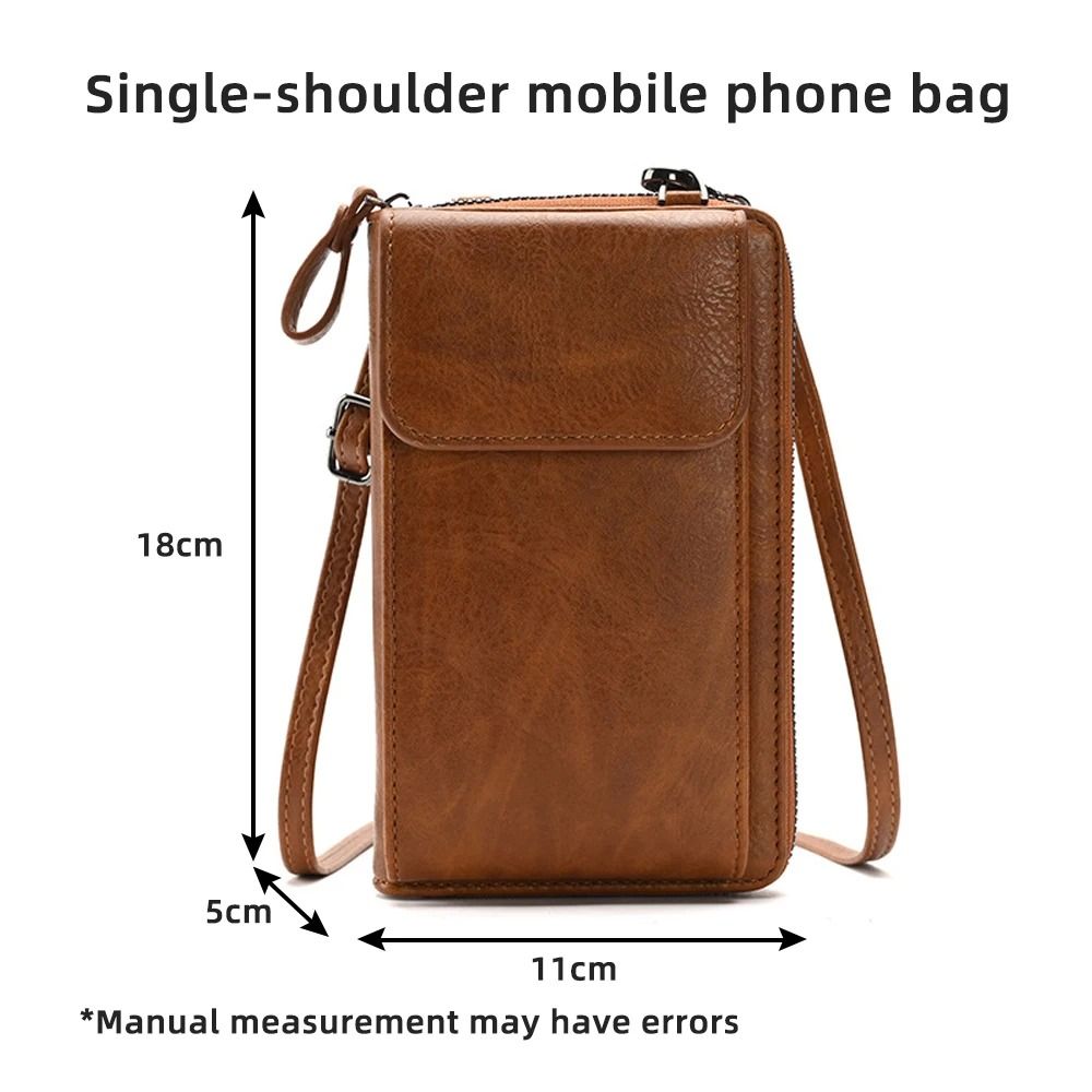 Fashionable Versatile Crossbody Mobile Phone Bag and Large-Capacity Coin Purse
