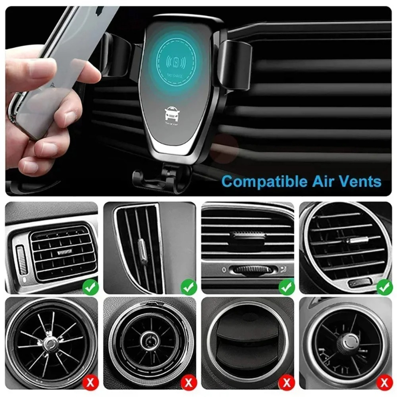 Adjustable Car Wireless Charging Phone Holder Fast Charging Station