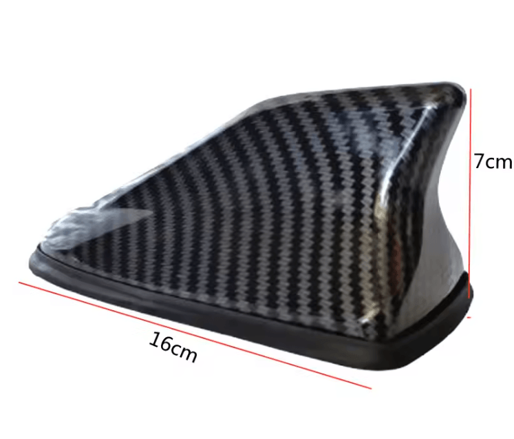 Universal Shark Fin Car Antenna with Carbon Fiber Look and Signal Amplifier