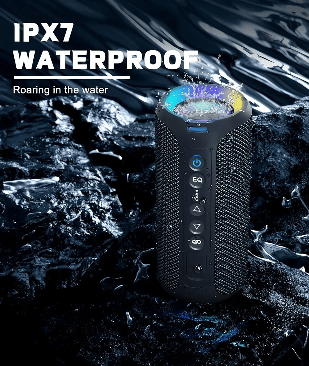 Ortizan X8 Pro Portable Bluetooth Speaker with 40W Stereo Sound and Waterproof Design